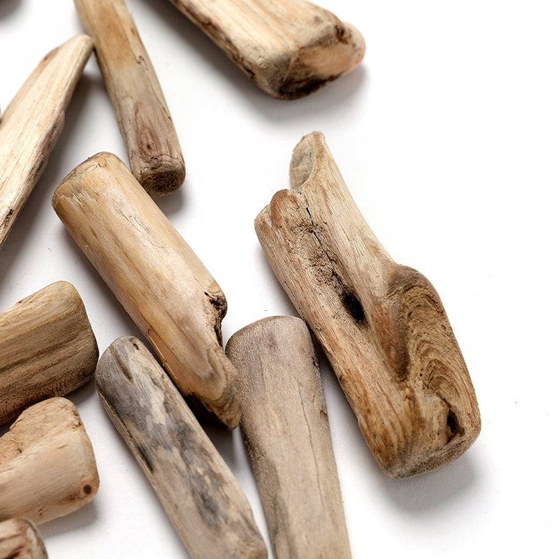 Byher Driftwood Pieces for Crafts Frames Wreath Surf Art Beach Decor (1" - 4", 8OZ, 55pcs) - Image 2